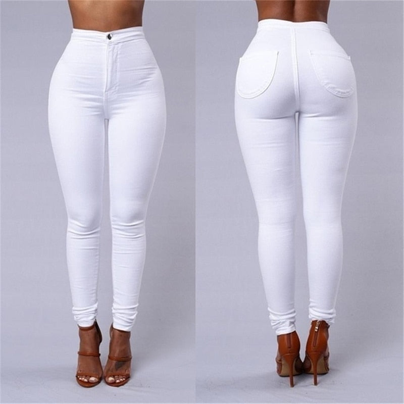 High Stretch Elastic Ankle Length Pencil Pants