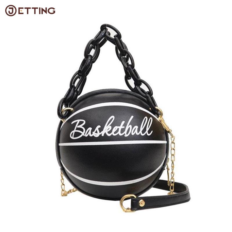 Ladies Basketball Football Crossbody Chain Handbag