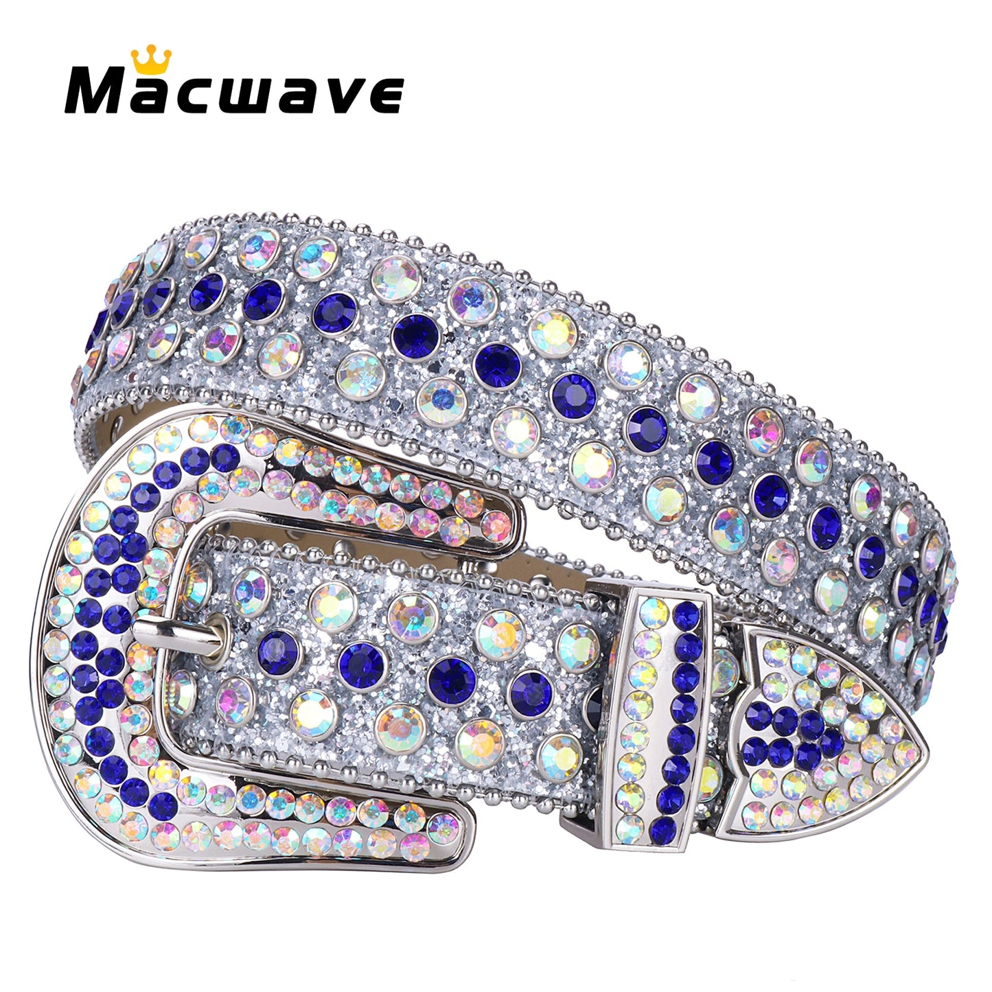 Unisex Bling Western Rhinestones Belt