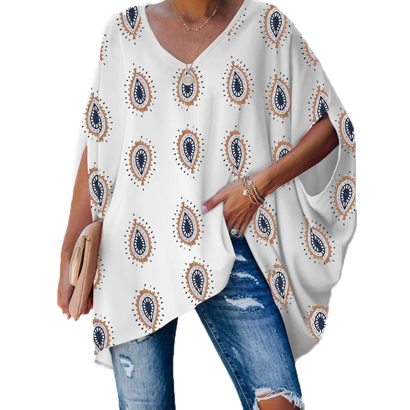 Oversized Batwing Sleeve Top