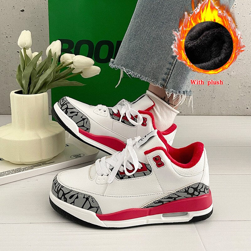 Replica Air Cushion Platform Plush Women's Sneakers