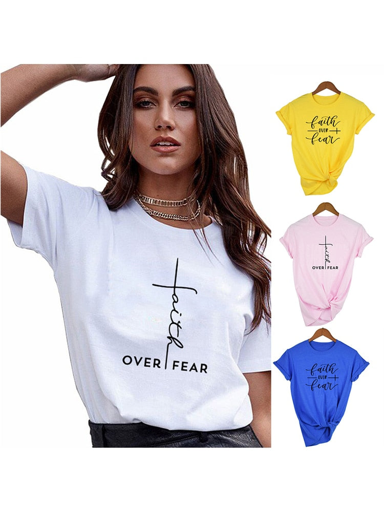 Faith Over Fear T-Shirt Ladies