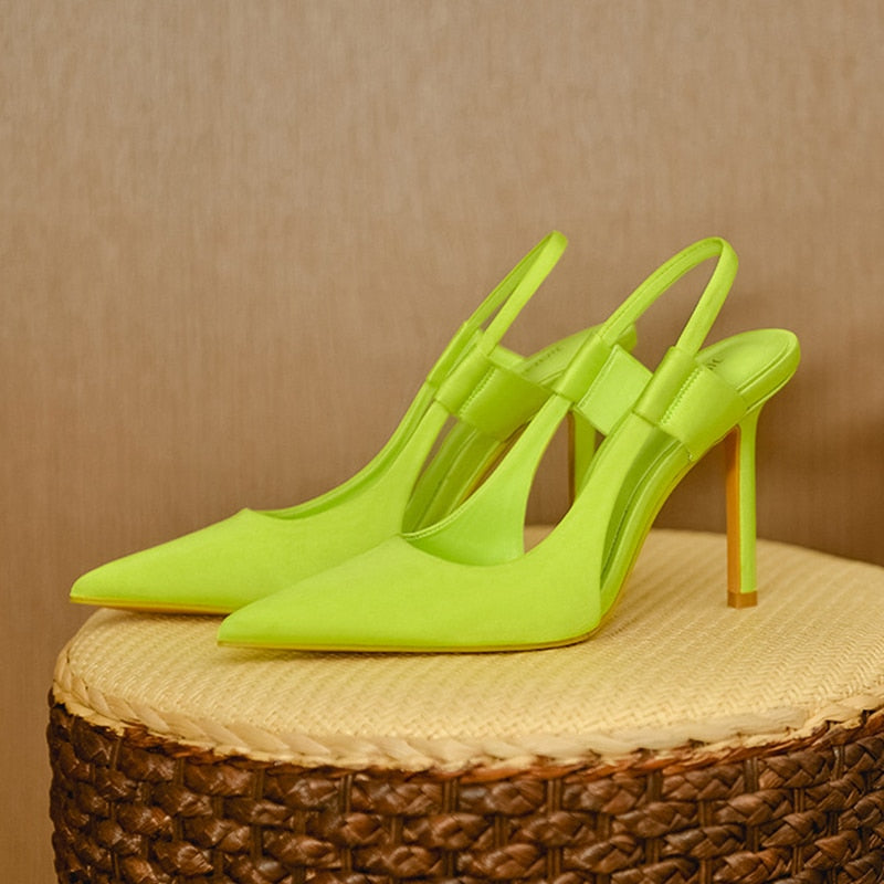 Slingback Pointed Toe Dress Sandal Pumps