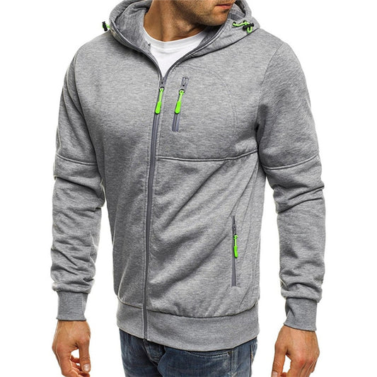 Men's Hooded Zipper Sweatshirt Jacket