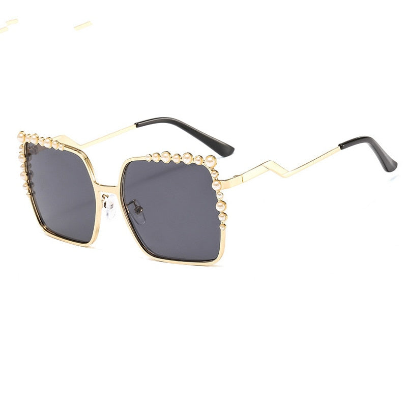 Oversized Square Pearl Sunglasses