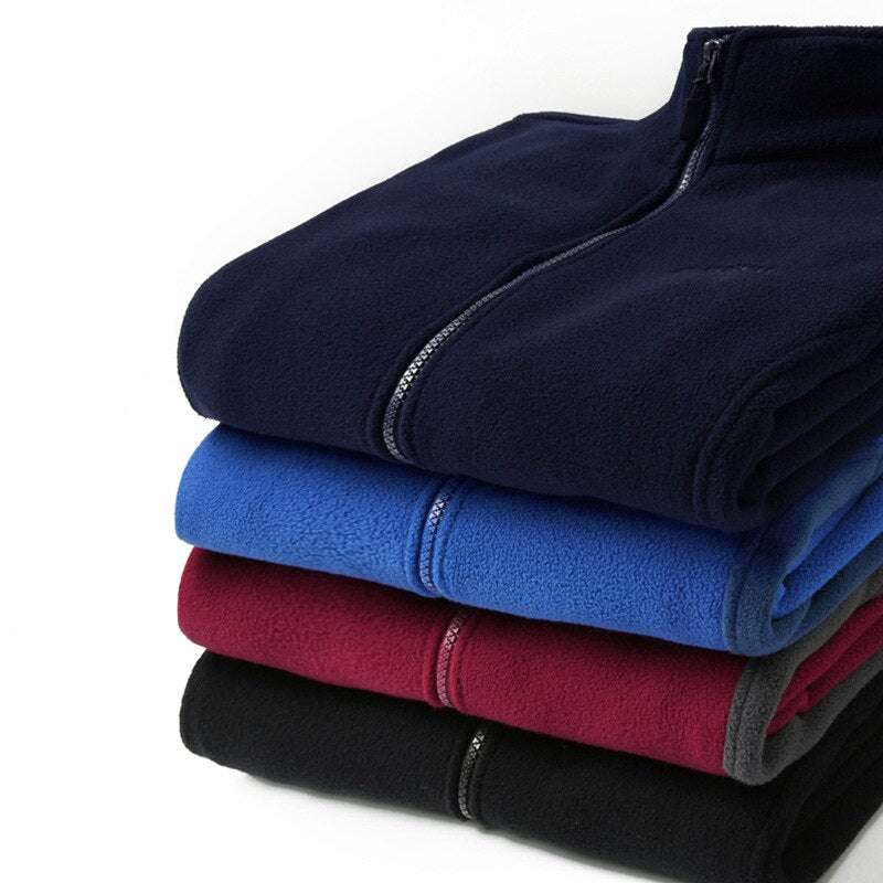 Men's Solid Big & Tall Fleece Zipper Jacket  to 10X