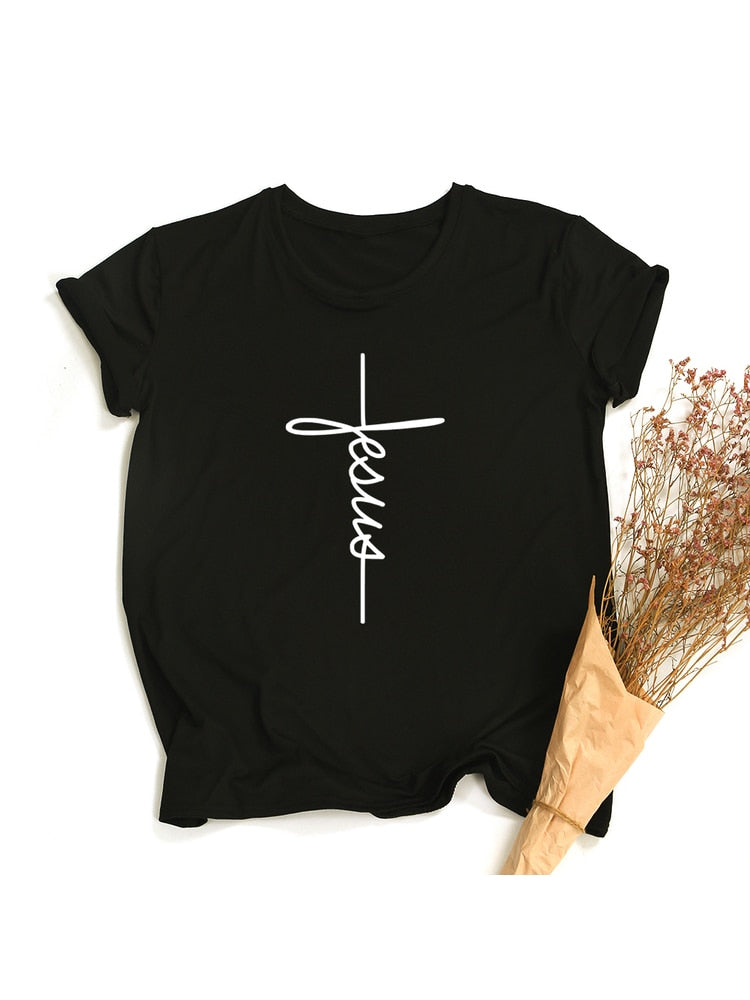 "Jesus Is My God King Everything" Women's Christian T-Shirts