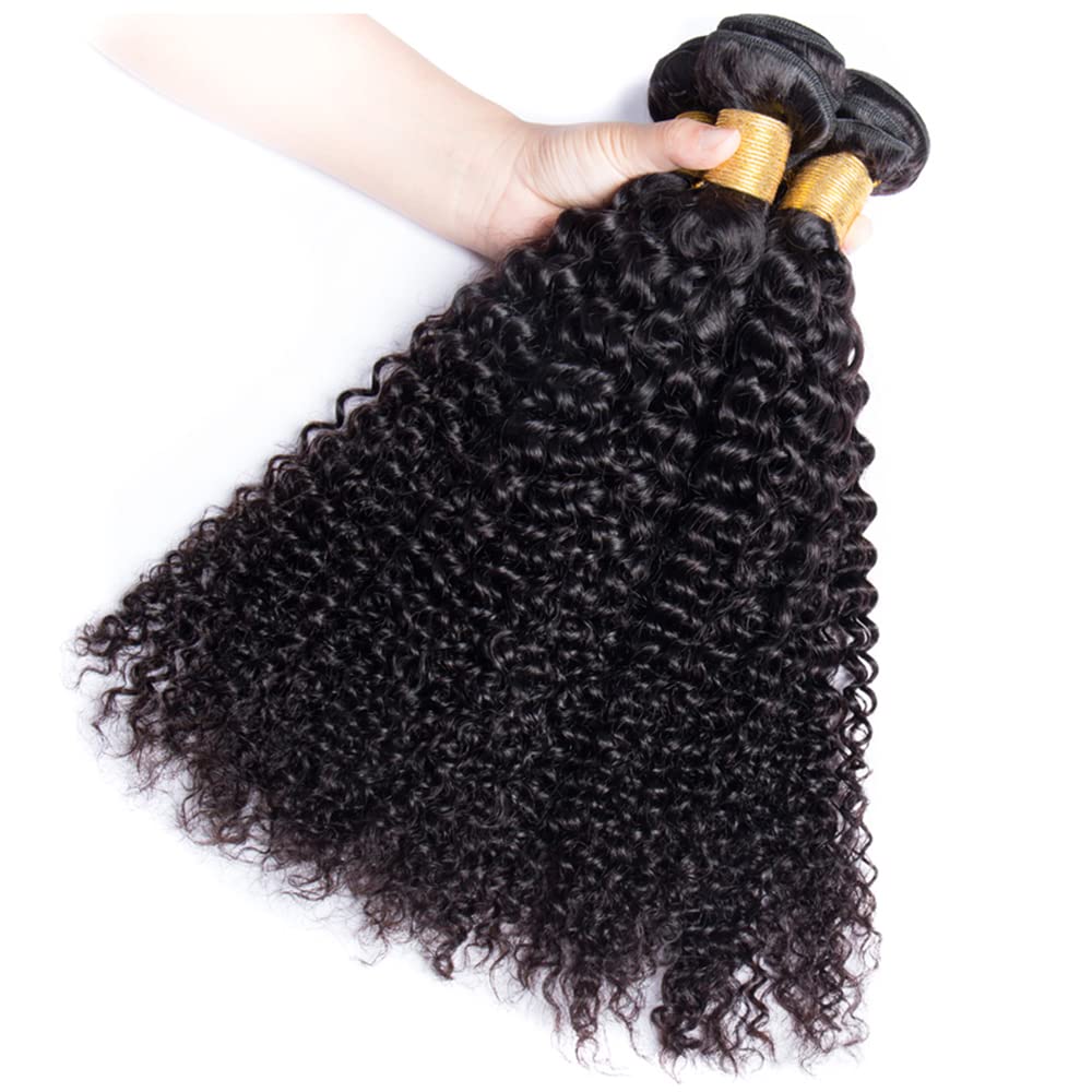 Raw Brazilian 10A Kinky Curly 100% Human Virgin Hair Bundles