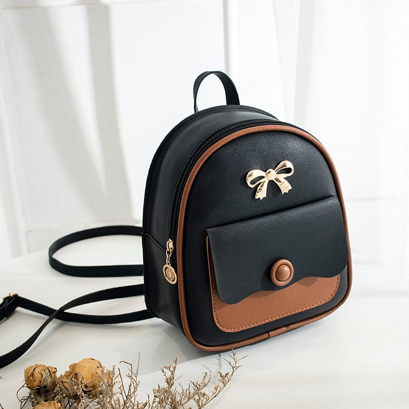 Ladies PU Leather Large Replica Backpacks