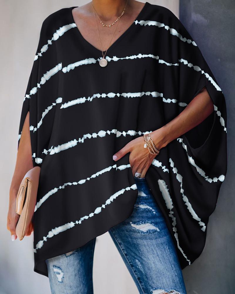 Oversized Batwing Sleeve Top