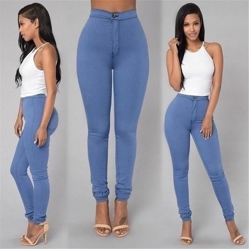 High Stretch Elastic Ankle Length Pencil Pants