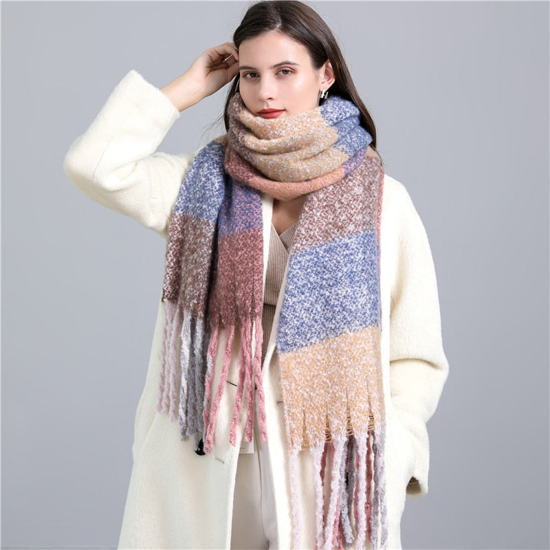 Cashmere Ladies Long Tassel Large Shawl Scarves