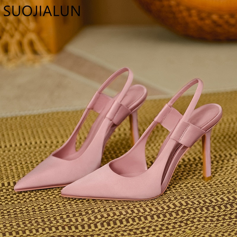 Slingback Pointed Toe Dress Sandal Pumps