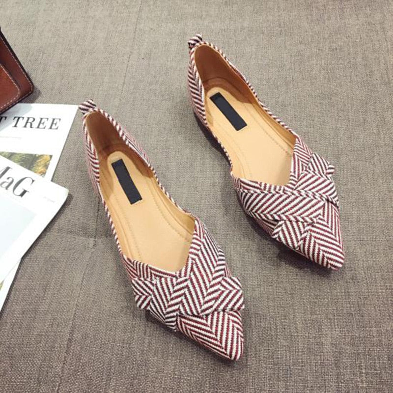 Boat Pointed Toe Slip-On Shoes