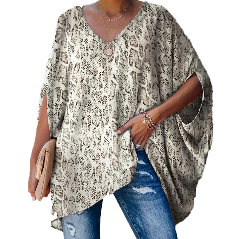 Oversized Batwing Sleeve Top