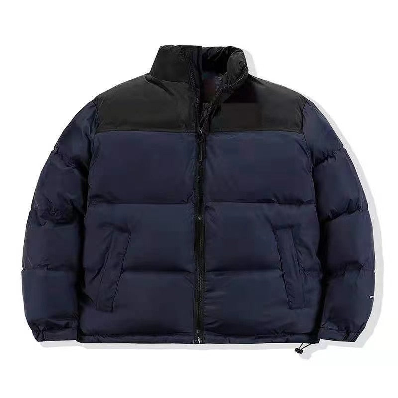 Unisex Puffer Down Colorblock Padded Jackets