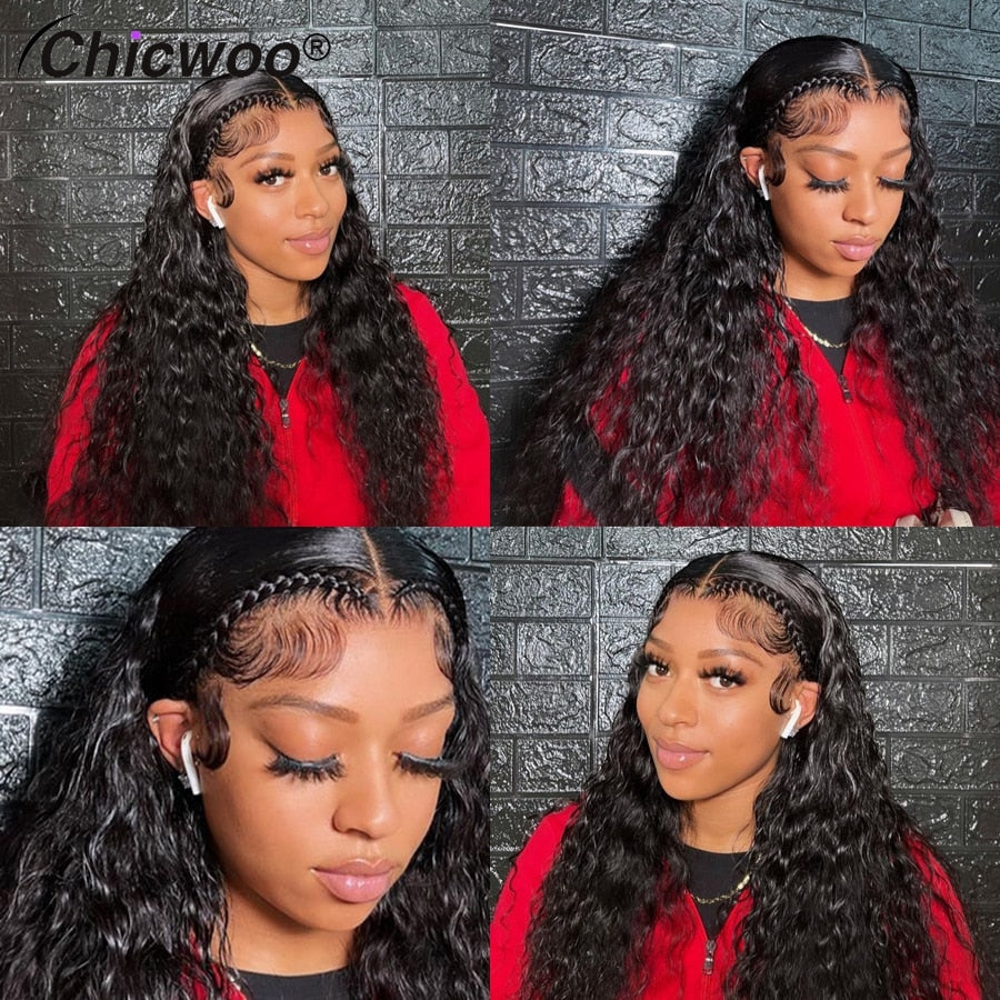 HD Lace 13x4 13x6 Frontals & Closures Water Wave 4x4 5x5 6x6 7x7 Invisible Fine Melt Lace Brazilian 100% Human Hair w/ Baby Hair