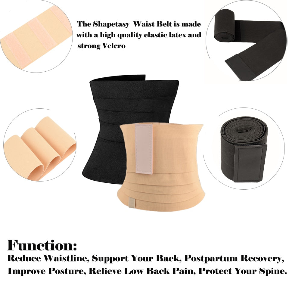 Tummy Wrap, Postpartum Tummy Tuck Belt, Abdominal Waist Cincher Belt