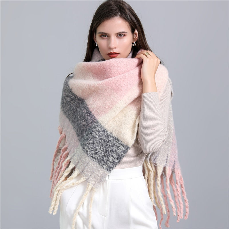 Cashmere Ladies Long Tassel Large Shawl Scarves