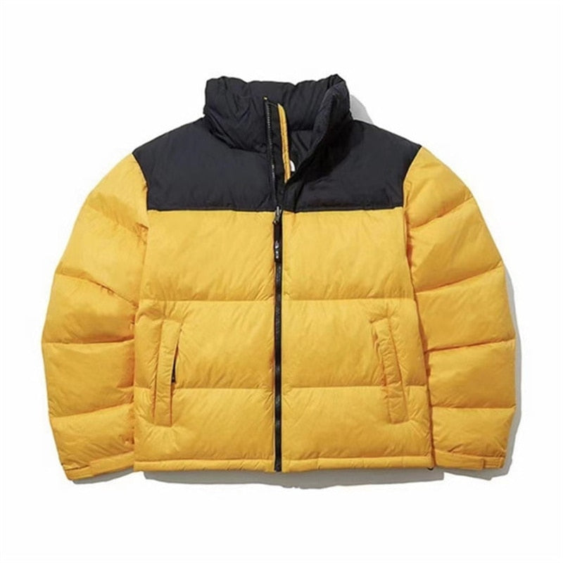 Unisex Puffer Down Colorblock Padded Jackets