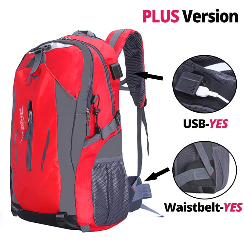 Nylon Waterproof Hiking Backpack Outdoor