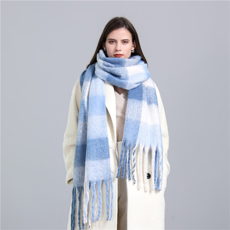 Cashmere Ladies Long Tassel Large Shawl Scarves