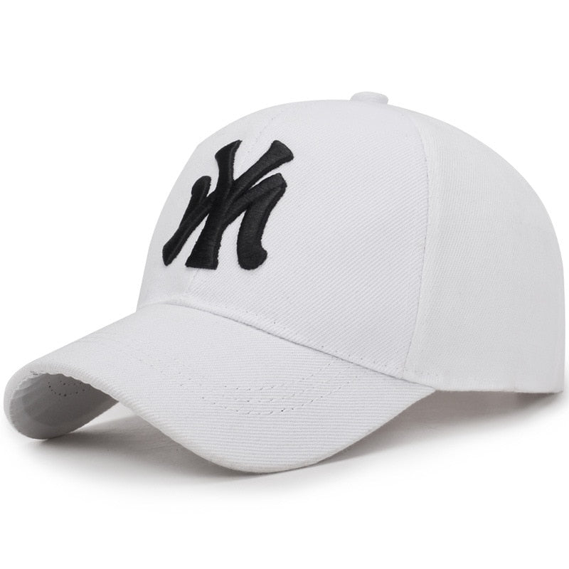 MY Letter Embroidered Baseball Snapback Hats