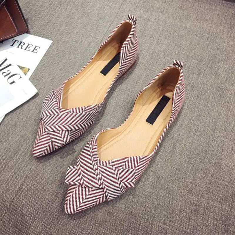 Boat Pointed Toe Slip-On Shoes