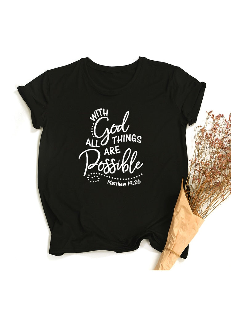 "Jesus Is My God King Everything" Women's Christian T-Shirts