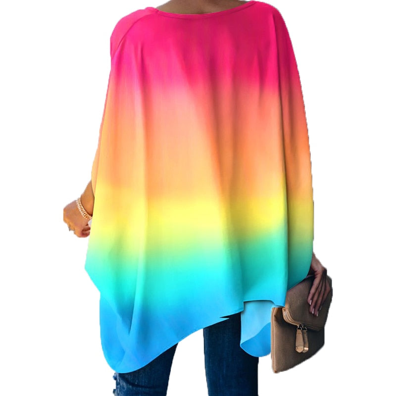 Oversized Batwing Sleeve Top