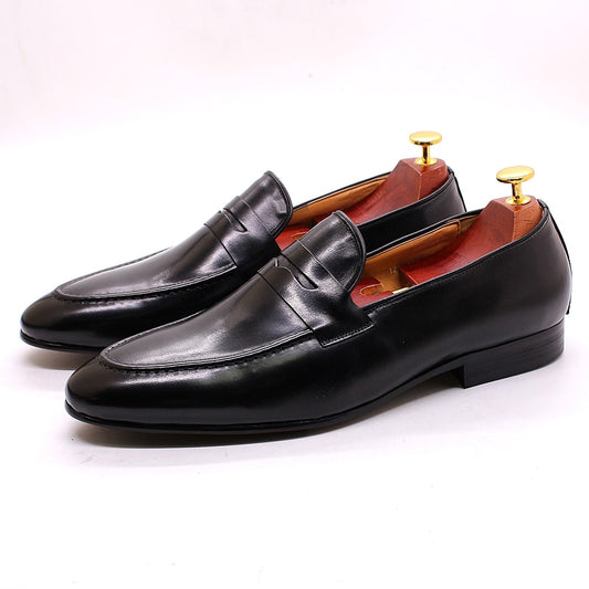 Men's Penny Loafer Genuine Leather Dress Shoes