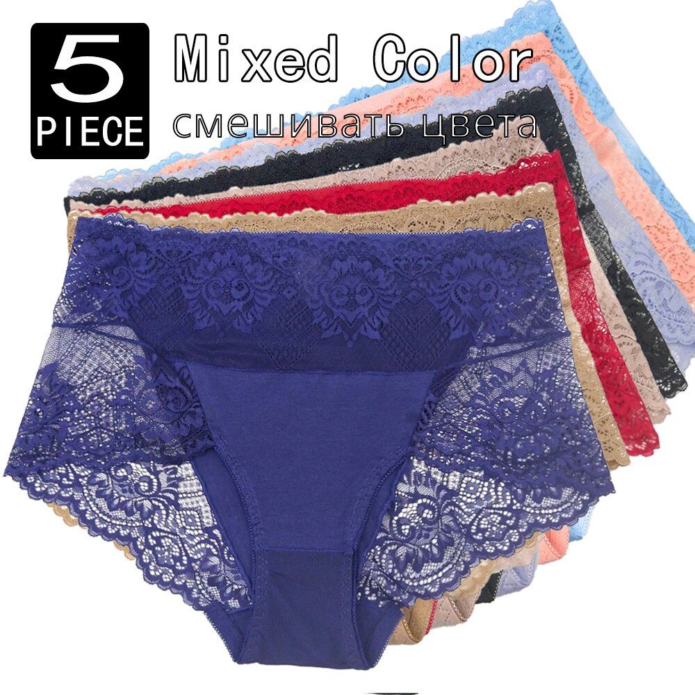 Plus Size High Rise Lace Panties to 4X