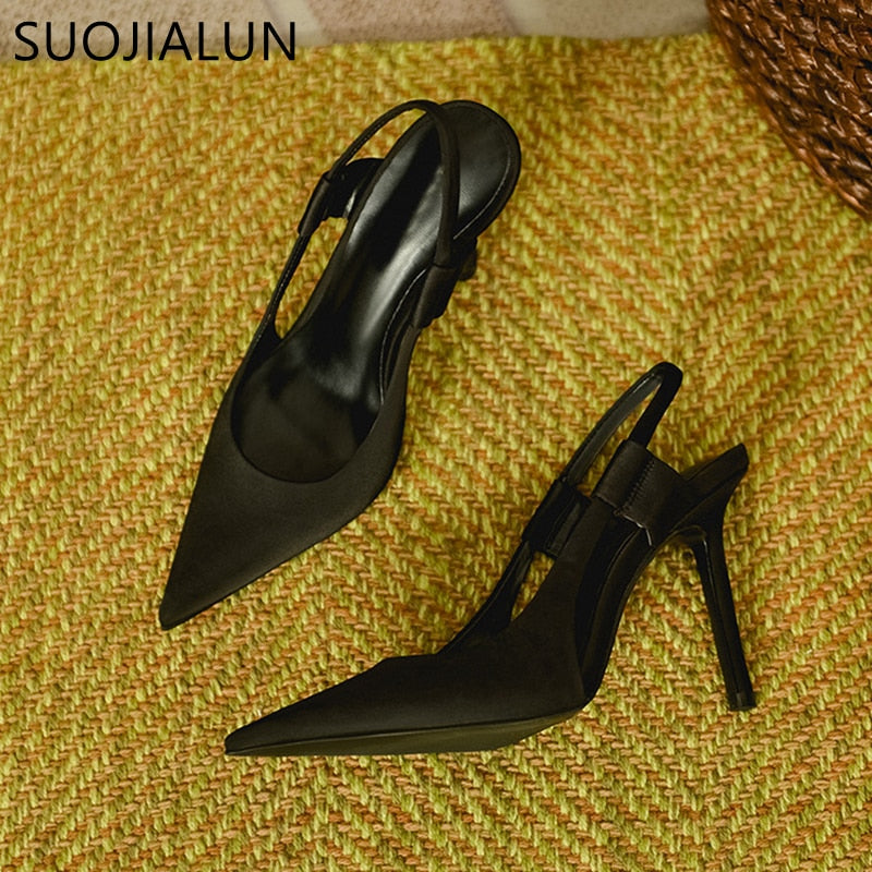 Slingback Pointed Toe Dress Sandal Pumps