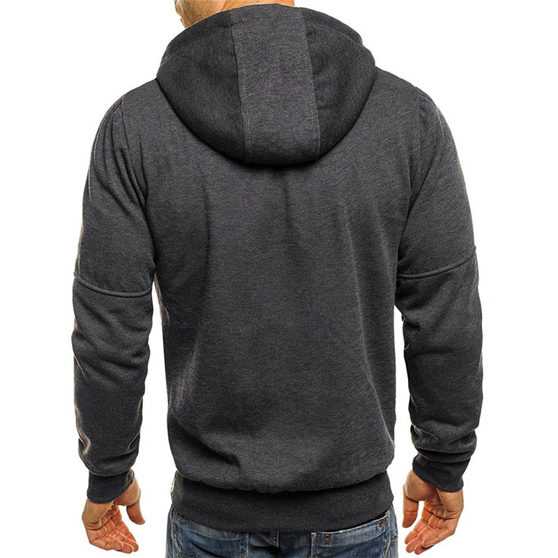 Men's Hooded Zipper Sweatshirt Jacket