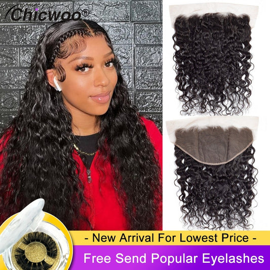 HD Lace 13x4 13x6 Frontals & Closures Water Wave 4x4 5x5 6x6 7x7 Invisible Fine Melt Lace Brazilian 100% Human Hair w/ Baby Hair