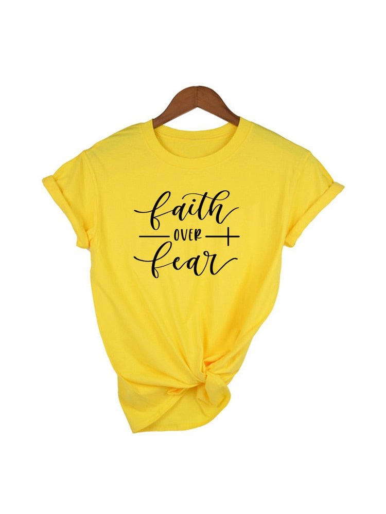 Faith Over Fear T-Shirt Ladies