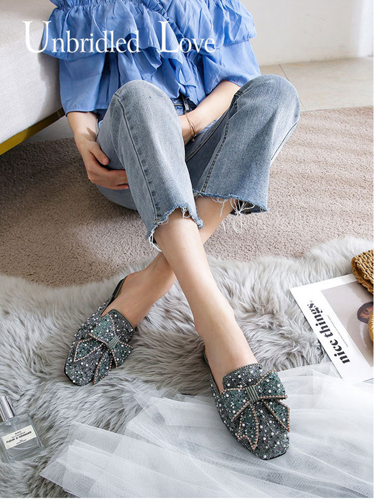 Pointed Toe Ladies Flat Mules