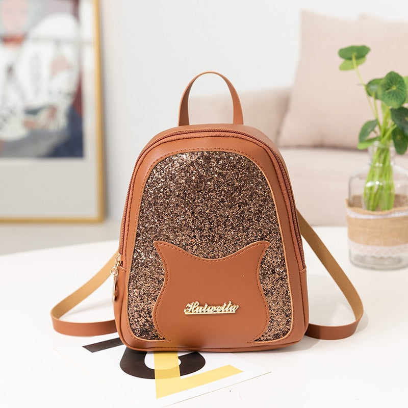 Ladies PU Leather Large Replica Backpacks