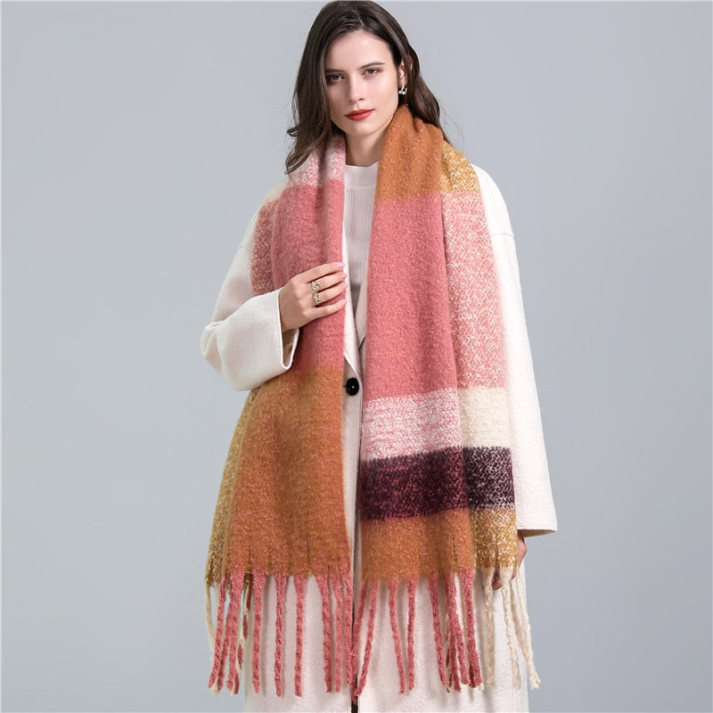 Cashmere Ladies Long Tassel Large Shawl Scarves