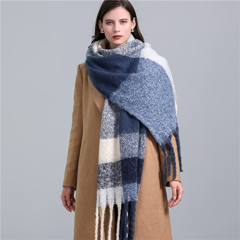 Cashmere Ladies Long Tassel Large Shawl Scarves