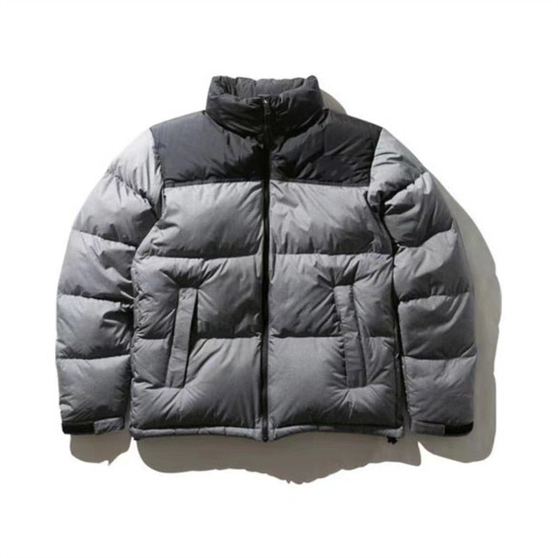 Unisex Puffer Down Colorblock Padded Jackets