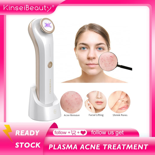 Plasma Facial Massager Blue Light Laser Ozone Scar Acne Removal Anti-Wrinkle Device