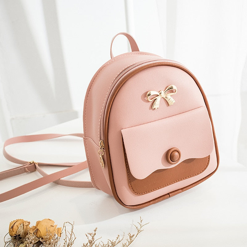 Ladies PU Leather Large Replica Backpacks