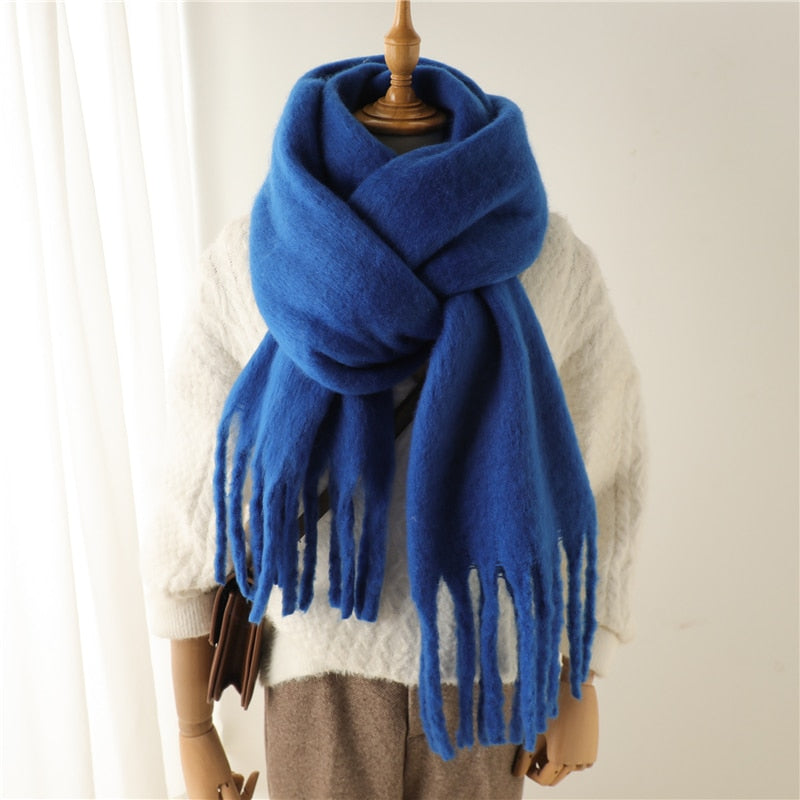 Cashmere Ladies Long Tassel Large Shawl Scarves