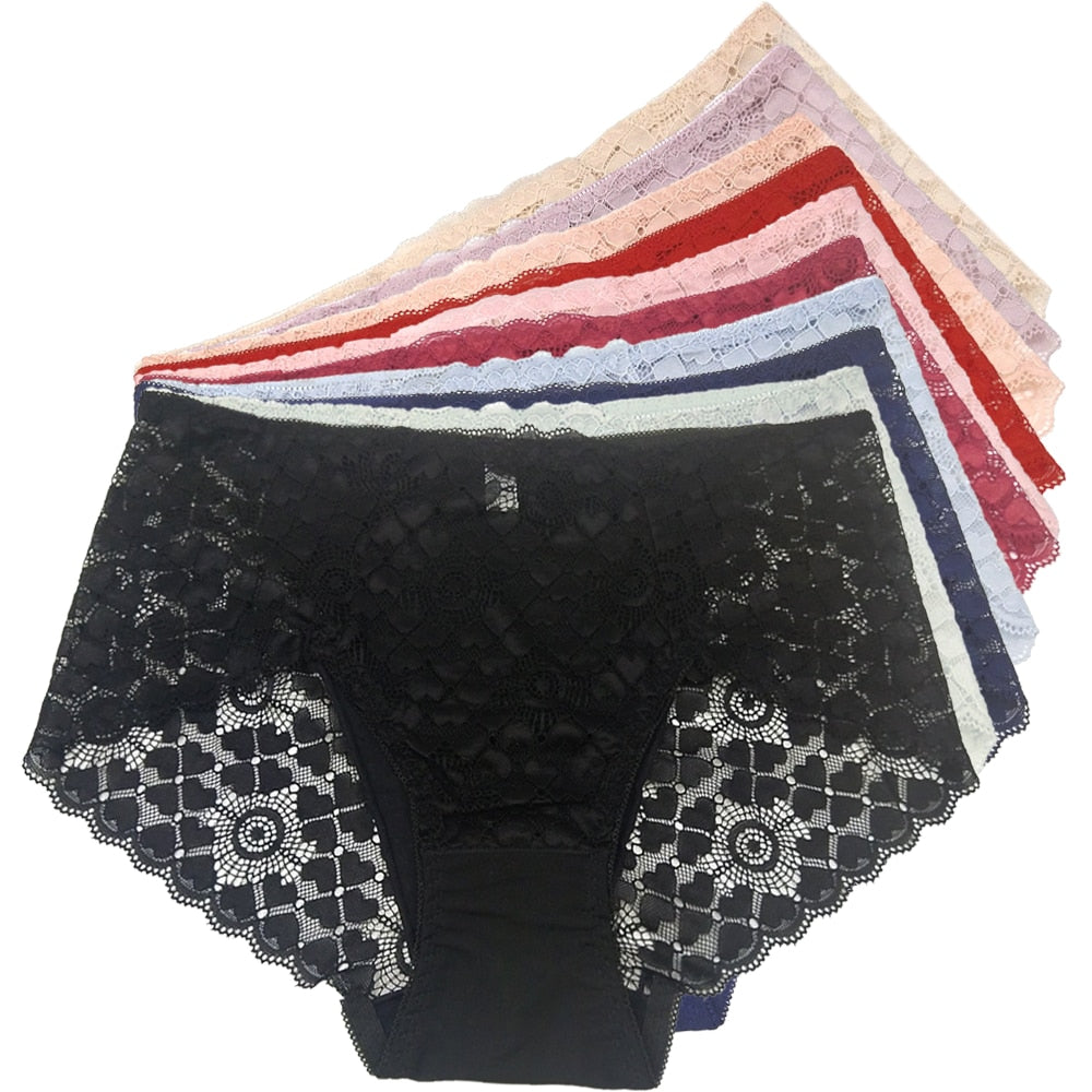 Plus Size High Rise Lace Panties to 4X