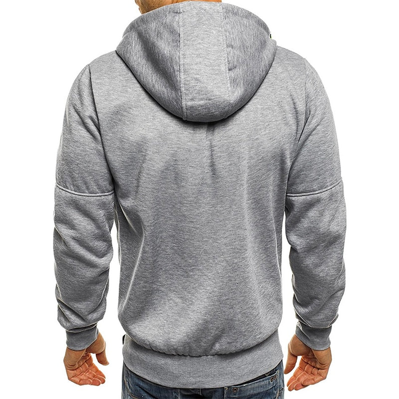 Men's Hooded Zipper Sweatshirt Jacket