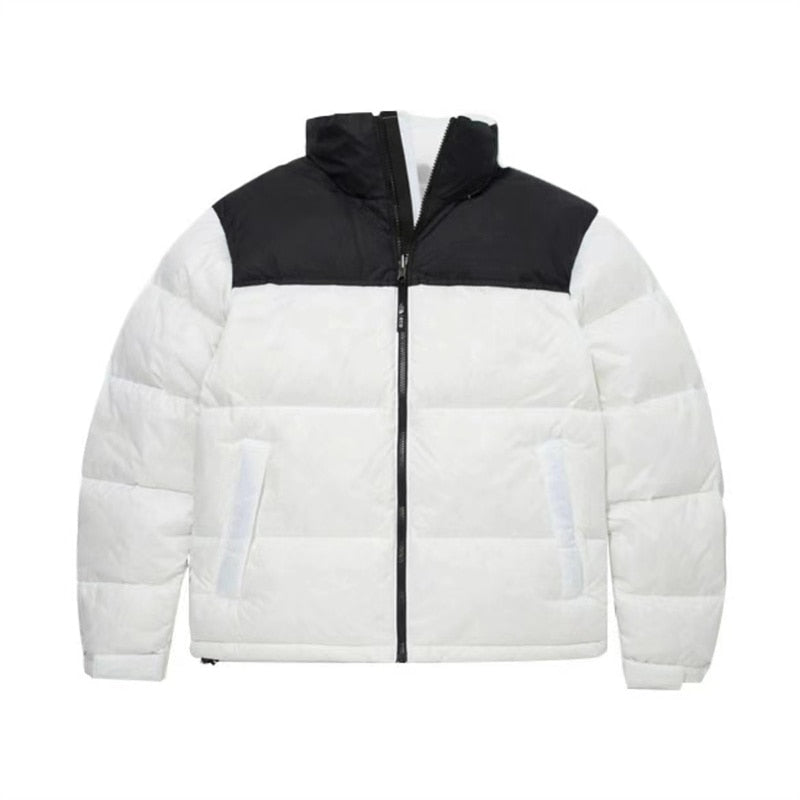 Unisex Puffer Down Colorblock Padded Jackets