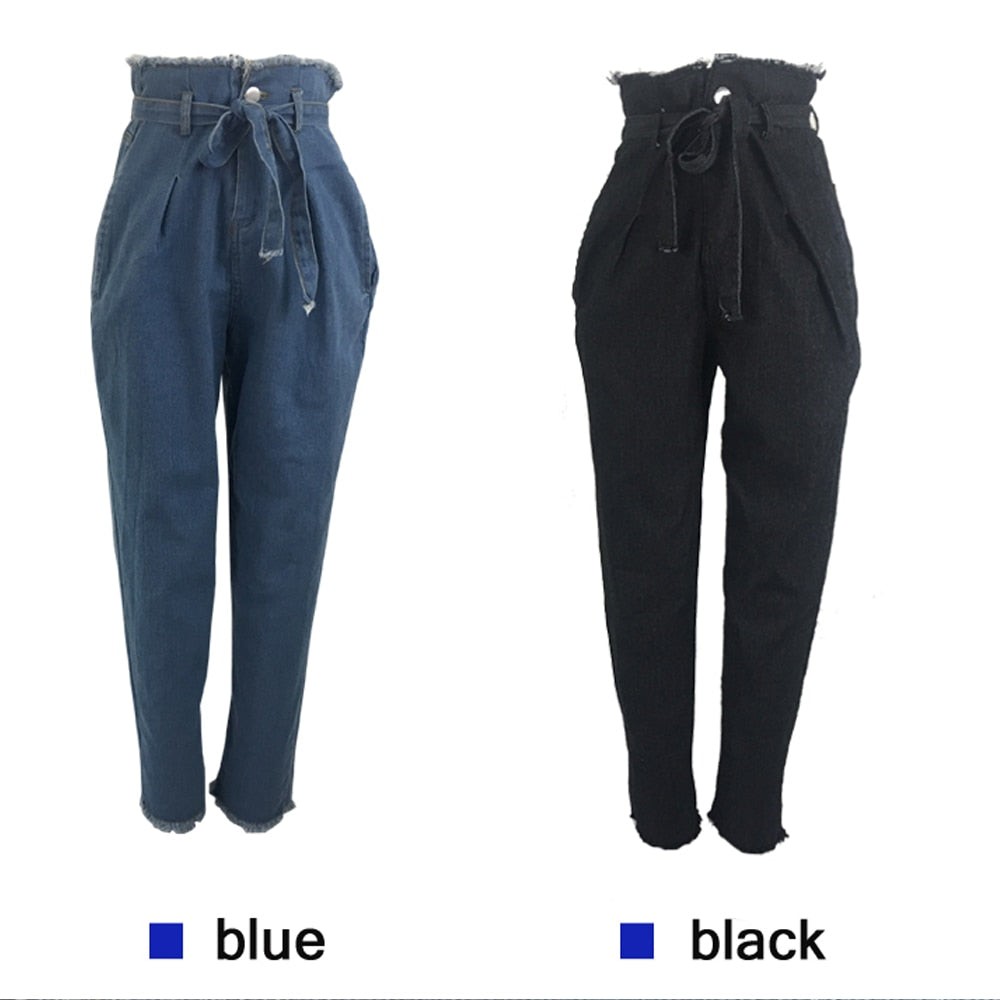 High Waist Loose Women's Harem Jeans