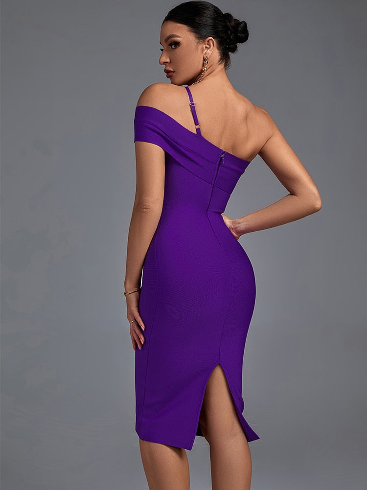 Bandage Bodycon Elegant Cut Out Evening Dress