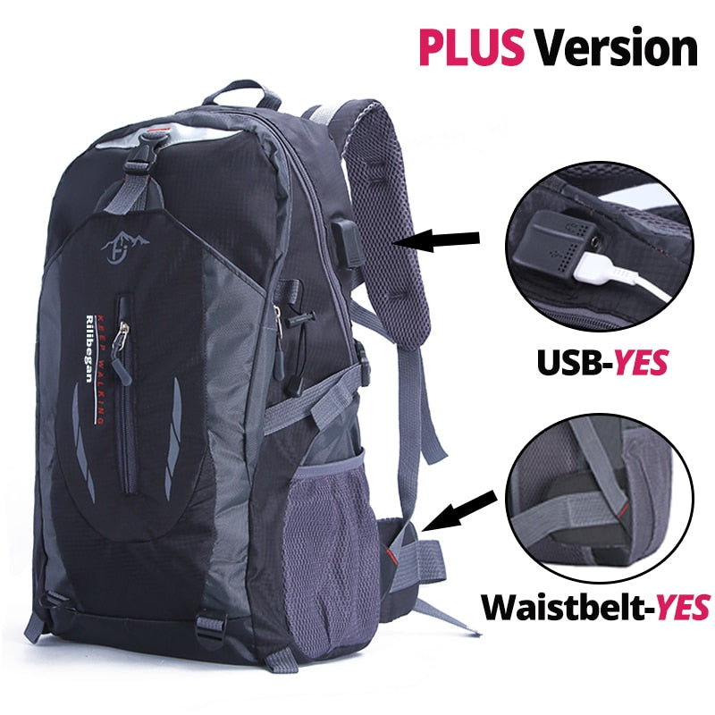 Nylon Waterproof Hiking Backpack Outdoor